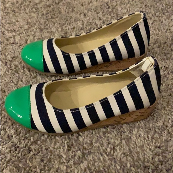 Striped Small Wedge Heels - Picture 4 of 5
